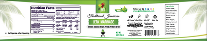 Traditional Jerk Marinade (Mild) | Authentic Recipe | 9 oz. Bottle