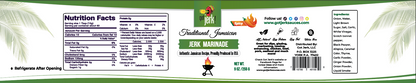 Traditional Jerk Marinade (Spicy) | Authentic Recipe | 9 oz Bottle